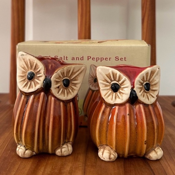 Cracker Barrel Other - Cracker Barrel Owl Salt and Pepper Set 
Retro New in Box